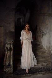 NIDODILEDA Ezra Slit Dress Off White Εκρού Φόρεμα