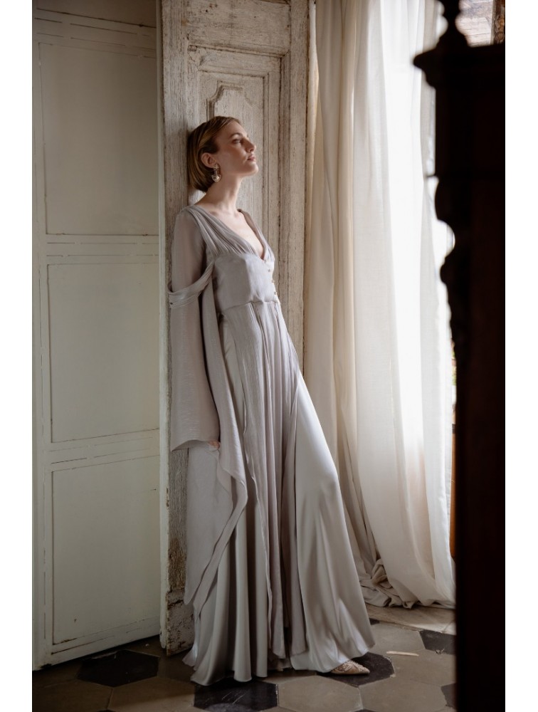NIDODILEDA Alba Pants Silvery Ασημί Παντελόνα