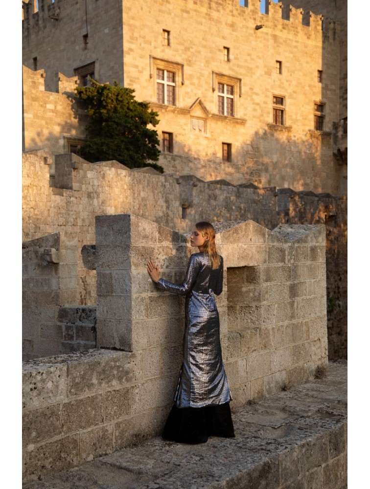 NIDODILEDA Alzir Dress Ασημί Φόρεμα