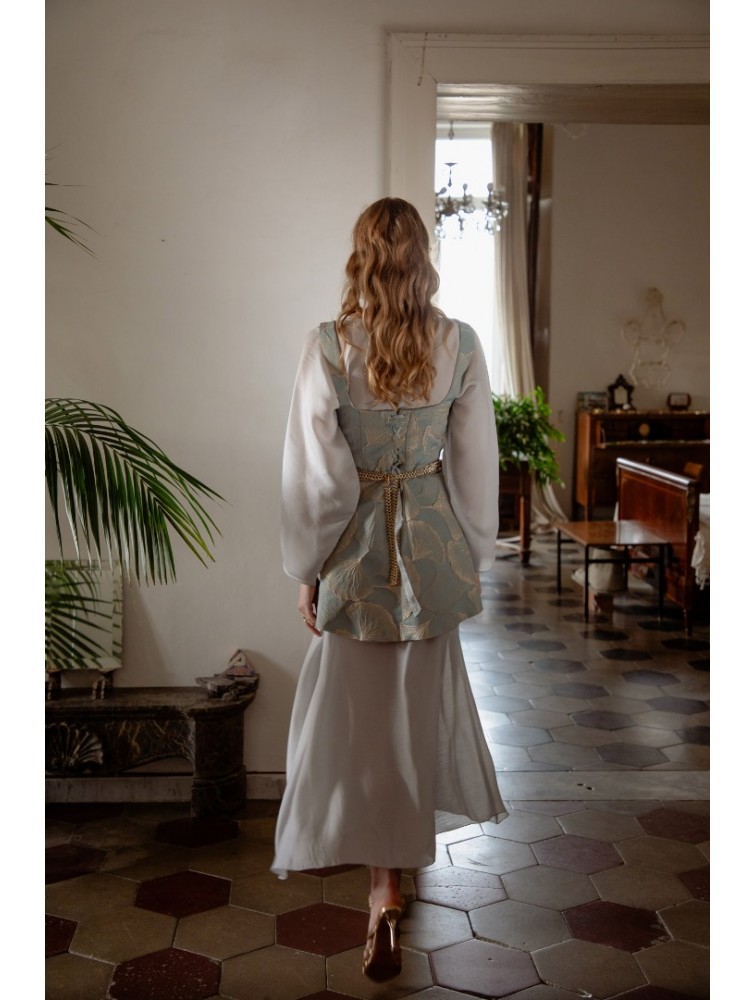 NIDODILEDA Cielo Dress Light Blue Grey Γαλάζιο Γκρι Φόρεμα