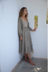 NIDODILEDA Liora Dress Light Grey Γκρι Φόρεμα