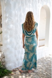 NIDODILEDA Oceanne Top Peacock Blue