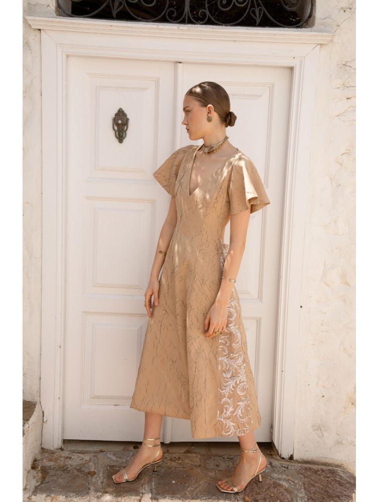 NIDODILEDA Promise Dress Sand
