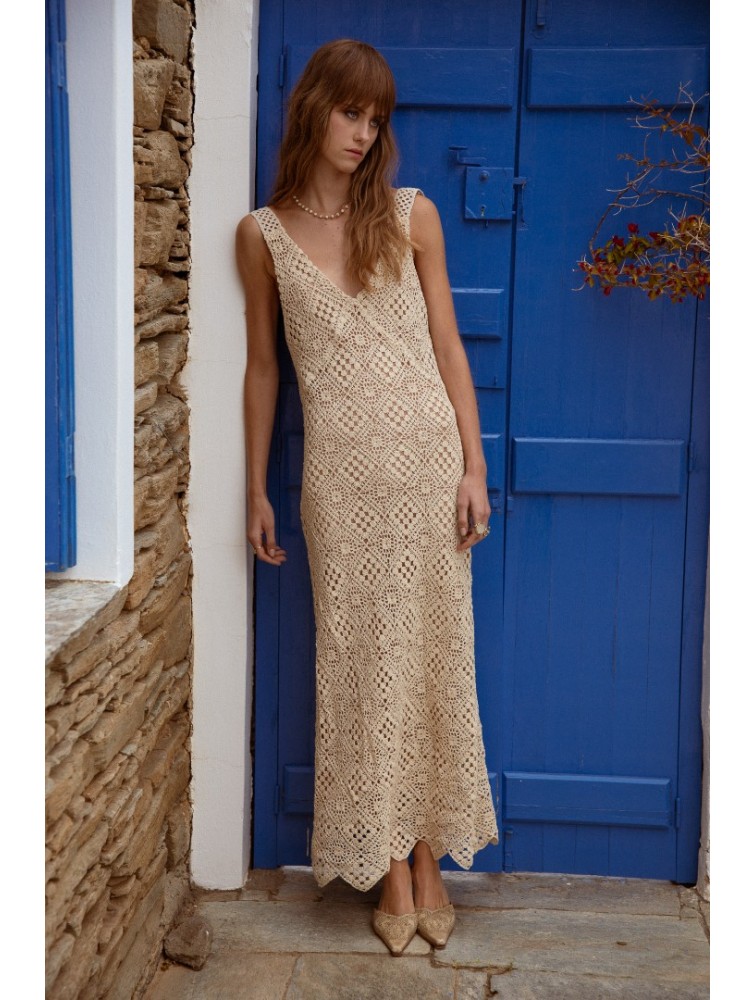 NIDODILEDA Revival Dress Sand