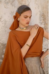 NIDODILEDA Serene Top Burnt Orange