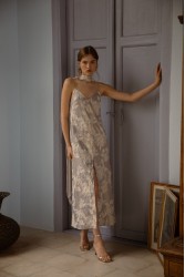NIDODILEDA Vero Dress Grey Blue