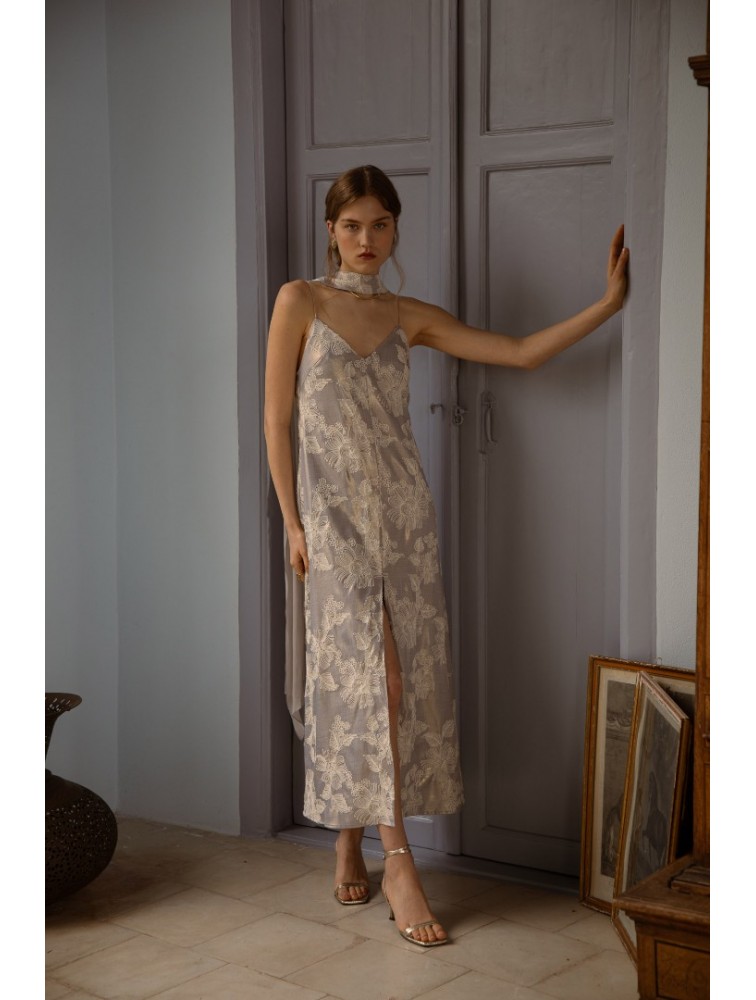 NIDODILEDA Vero Dress Grey Blue