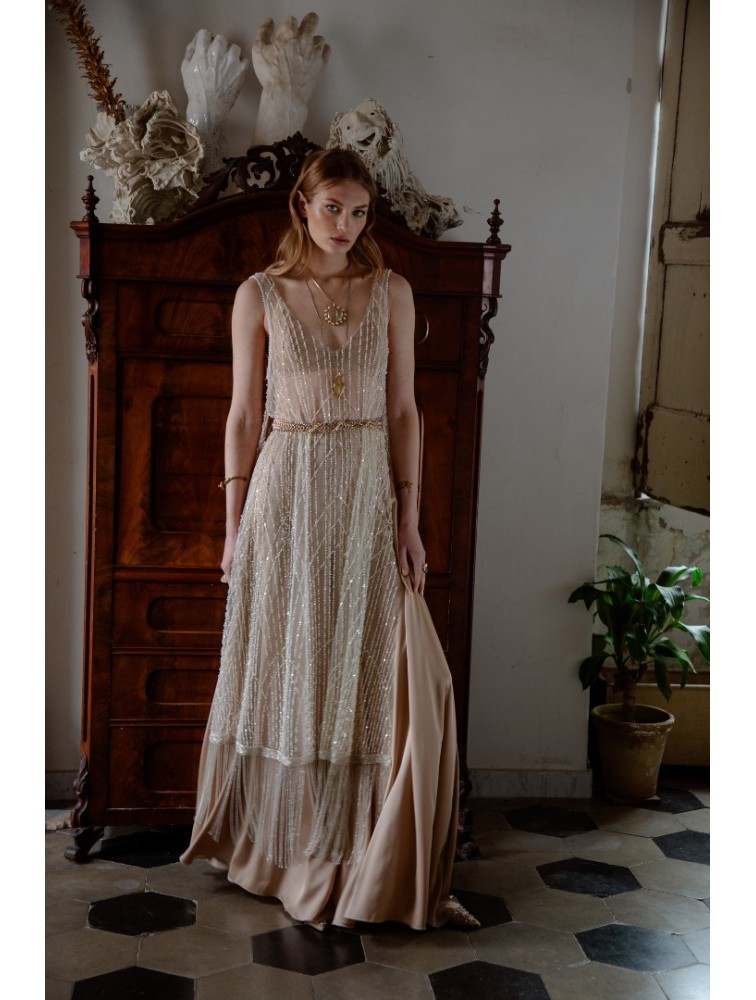 NIDODILEDA Whisper Dress Silvery Ασημί Φόρεμα