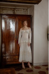 NIDODILEDA Muse Dress Off White Beige Εκρού Φόρεμα