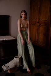 NIDODILEDA Natural Pants Olive Green Λαδί Παντελόνα