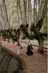 NIDODILEDA Omnia Dress Black Velvet Lace Μαύρο Βελούδινο Φόρεμα με Δαντέλα