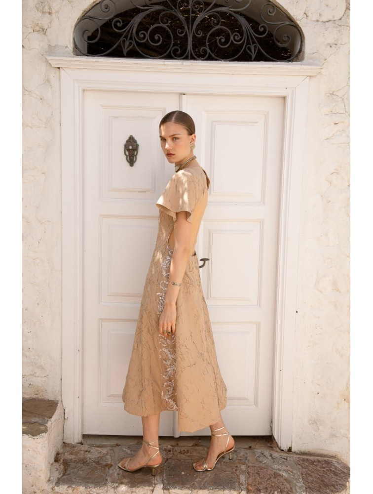 NIDODILEDA Promise Dress Sand