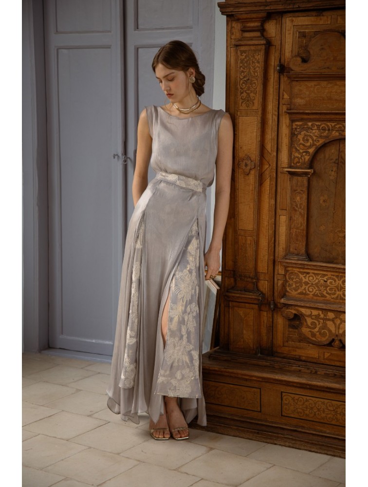 NIDODILEDA Vero Dress Grey Blue