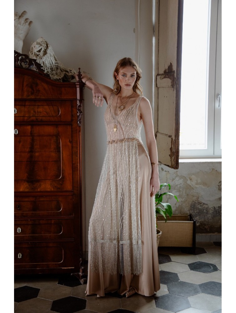 NIDODILEDA Whisper Dress Silvery Ασημί Φόρεμα