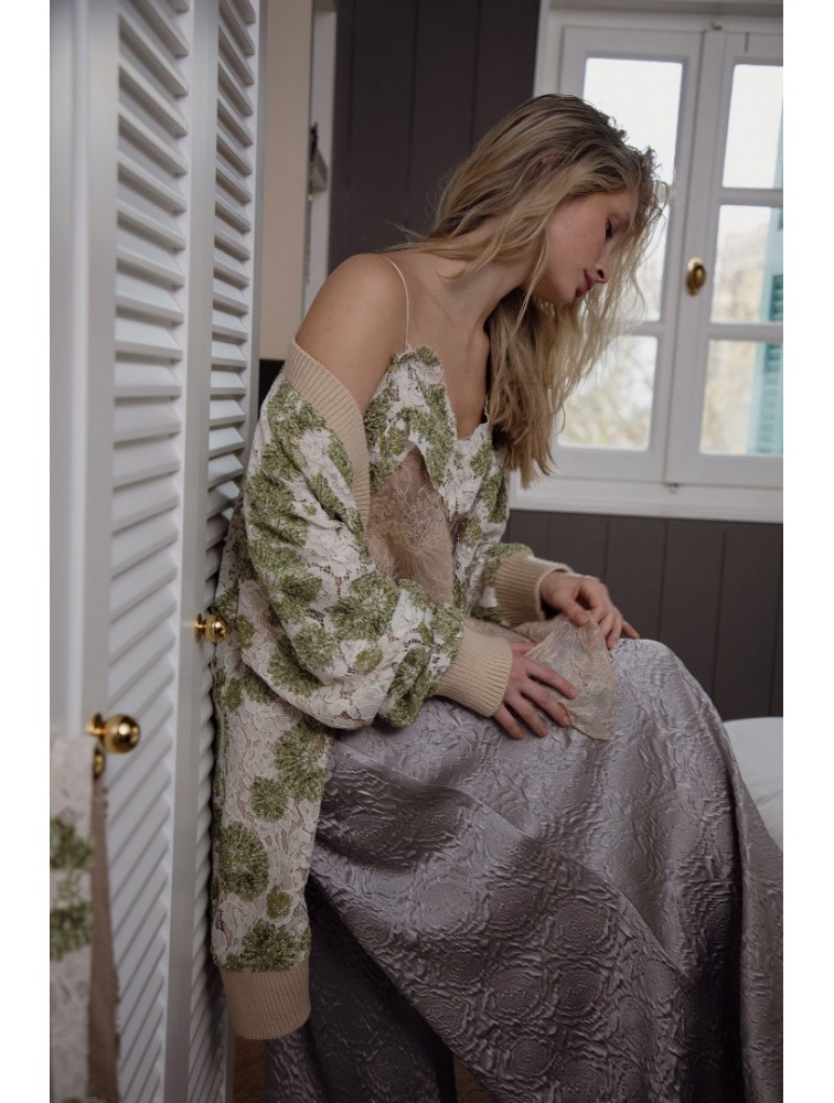 NIDODILEDA Opheliane Top Sequined Floral