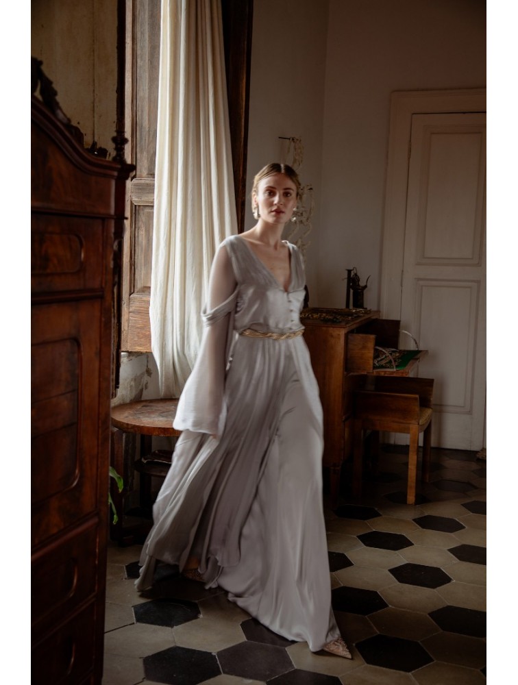 NIDODILEDA Alba Pants Silvery Ασημί Παντελόνα