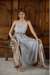 NIDODILEDA Eir Pants Silvery Olive Ασημί Λαδί Παντελόνα