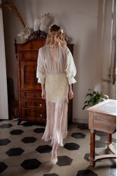 NIDODILEDA Glaze Skirt Sand Φούστα Στο Χρώμα Της Άμμου