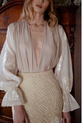 NIDODILEDA Icon Shirt Nude Εκρού Πουκαμίσα