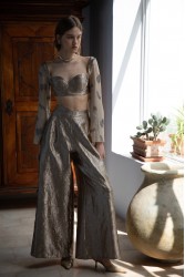 NIDODILEDA Madoc Bustier Silvery Olive Ασημί Λαδί Μπούστο