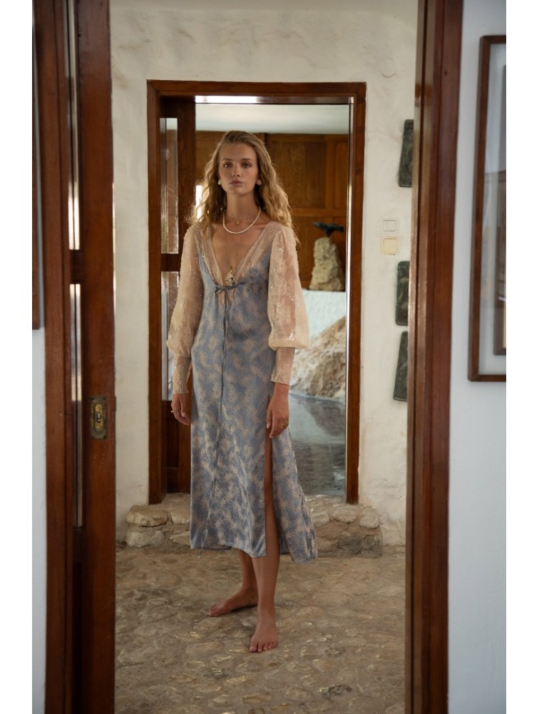 NIDODILEDA Miralu Dress Light Blue Γαλάζιο Φόρεμα