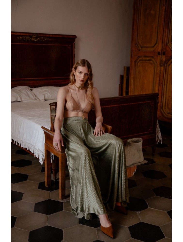 NIDODILEDA Natural Pants Olive Green Λαδί Παντελόνα