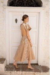 NIDODILEDA Promise Dress Sand