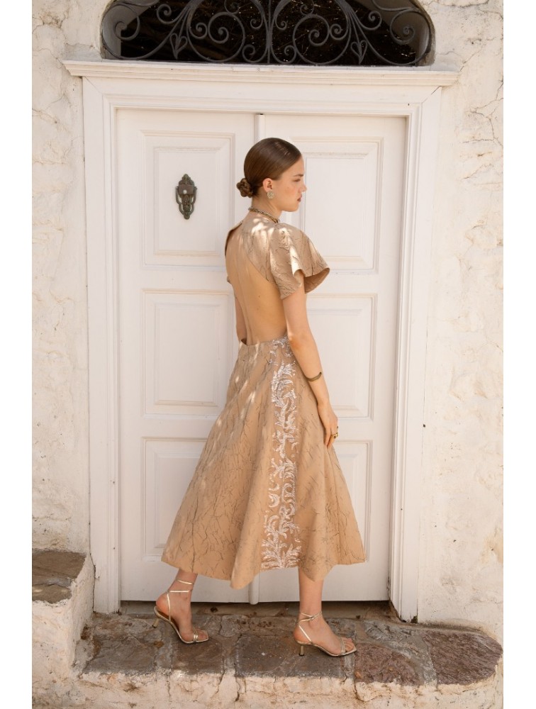 NIDODILEDA Promise Dress Sand