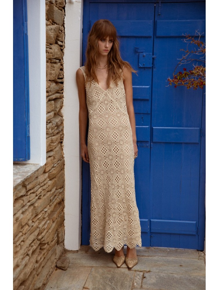 NIDODILEDA Revival Dress Sand