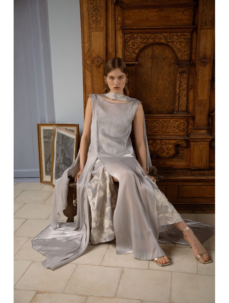 NIDODILEDA Vero Dress Grey Blue
