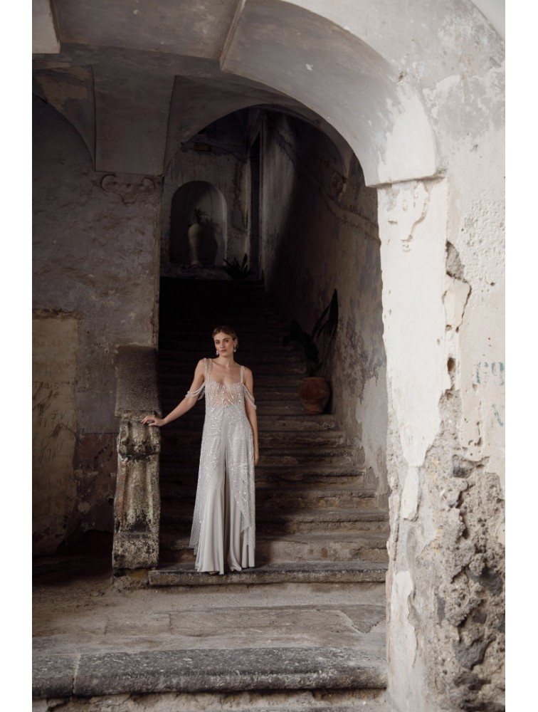 NIDODILEDA Alba Pants Silvery Ασημί Παντελόνα