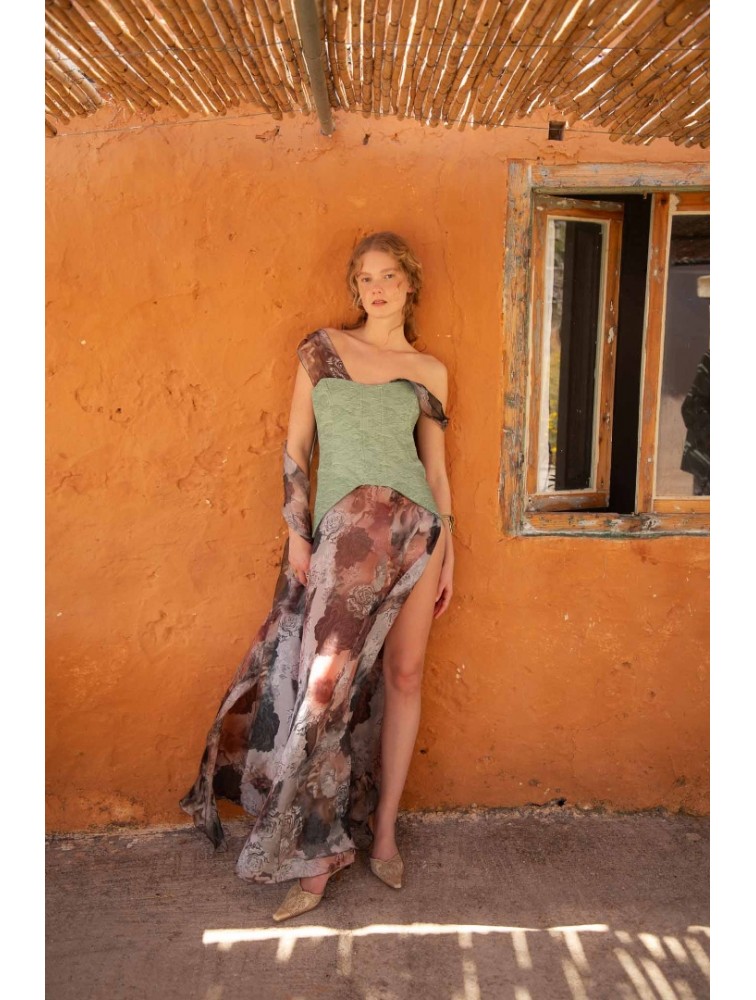 NIDODILEDA Aisha Top dress Εμπριμέ Τοπ φόρεμα