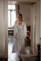 NIDODILEDA Cielo Dress Light Blue Grey Γαλάζιο Γκρι Φόρεμα