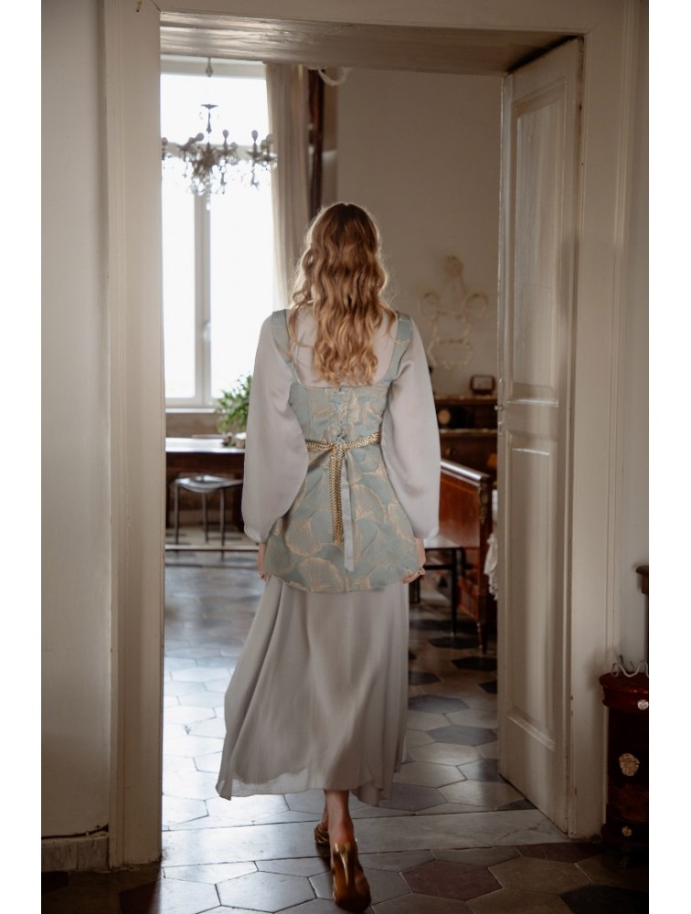 NIDODILEDA Cielo Dress Light Blue Grey Γαλάζιο Γκρι Φόρεμα