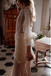 NIDODILEDA Glaze Skirt Sand Φούστα Στο Χρώμα Της Άμμου
