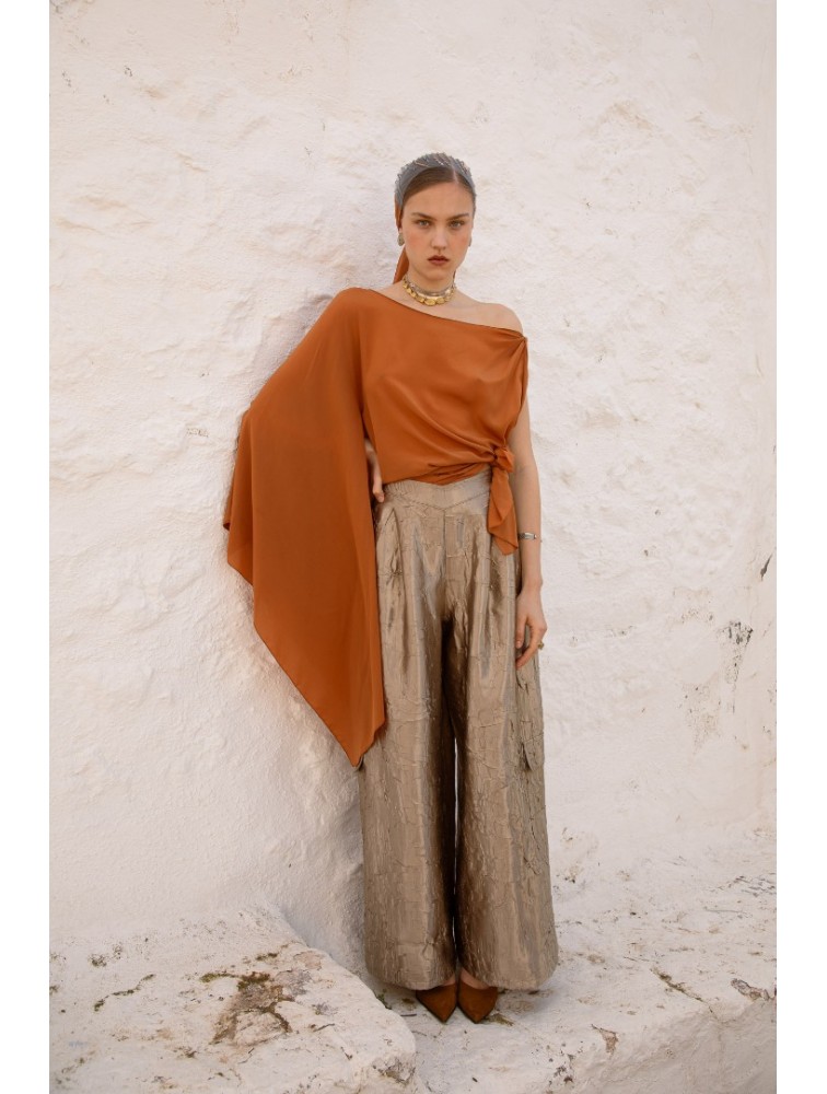 NIDODILEDA Serene Top Burnt Orange