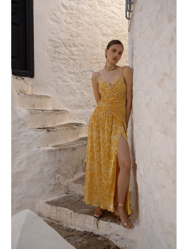 NIDODILEDA Soleil Dress Gold Yellow