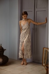 NIDODILEDA Vero Dress Grey Blue