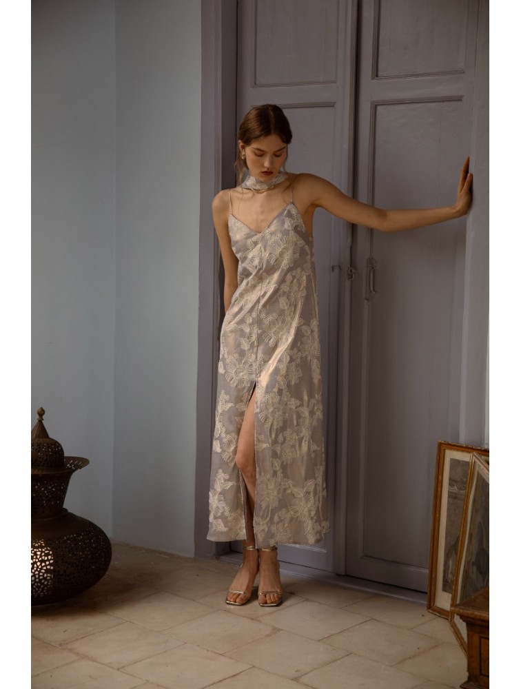 NIDODILEDA Vero Dress Grey Blue