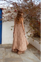 NIDODILEDA Azari Top Peach Beige Ροδακινί Μπεζ Τοπ
