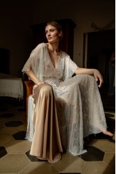 NIDODILEDA Ezra Slit Dress Off White Εκρού Φόρεμα