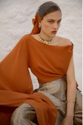NIDODILEDA Serene Top Burnt Orange