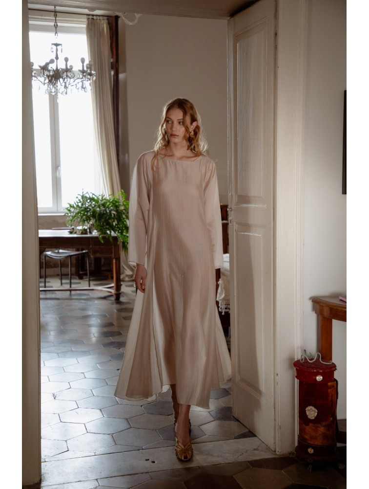 NIDODILEDA Cielo Dress Powder Μπεζ Της Πούδρας Φόρεμα