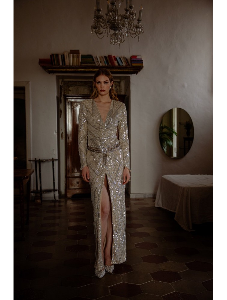NIDODILEDA Bliss Dress Silvery Ασημί Φόρεμα