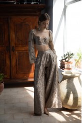 NIDODILEDA Eir Pants Silvery Olive Ασημί Λαδί Παντελόνα