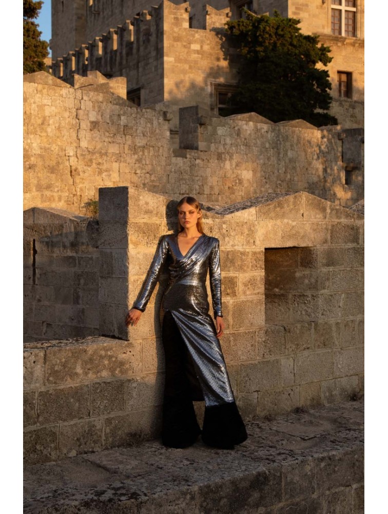NIDODILEDA Alzir Dress Ασημί Φόρεμα