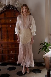 NIDODILEDA Glaze Skirt Sand Φούστα Στο Χρώμα Της Άμμου