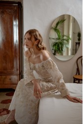 NIDODILEDA Muse Dress Off White Beige Εκρού Φόρεμα