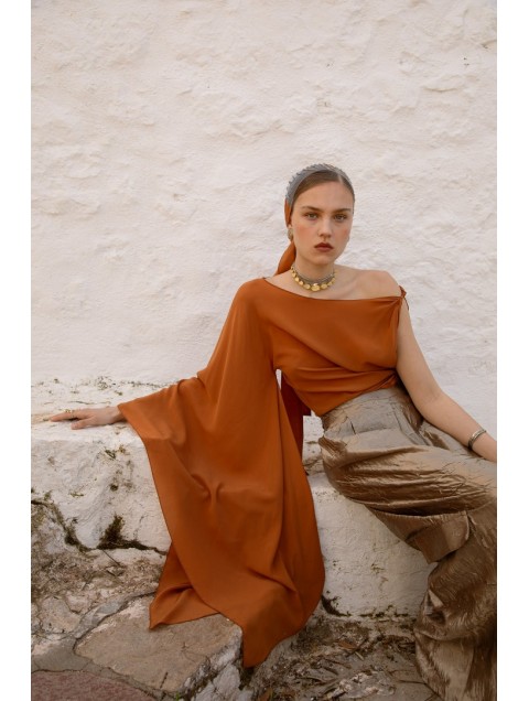 NIDODILEDA Serene Top Burnt Orange 
