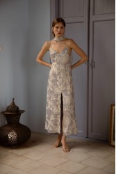 NIDODILEDA Vero Dress Grey Blue